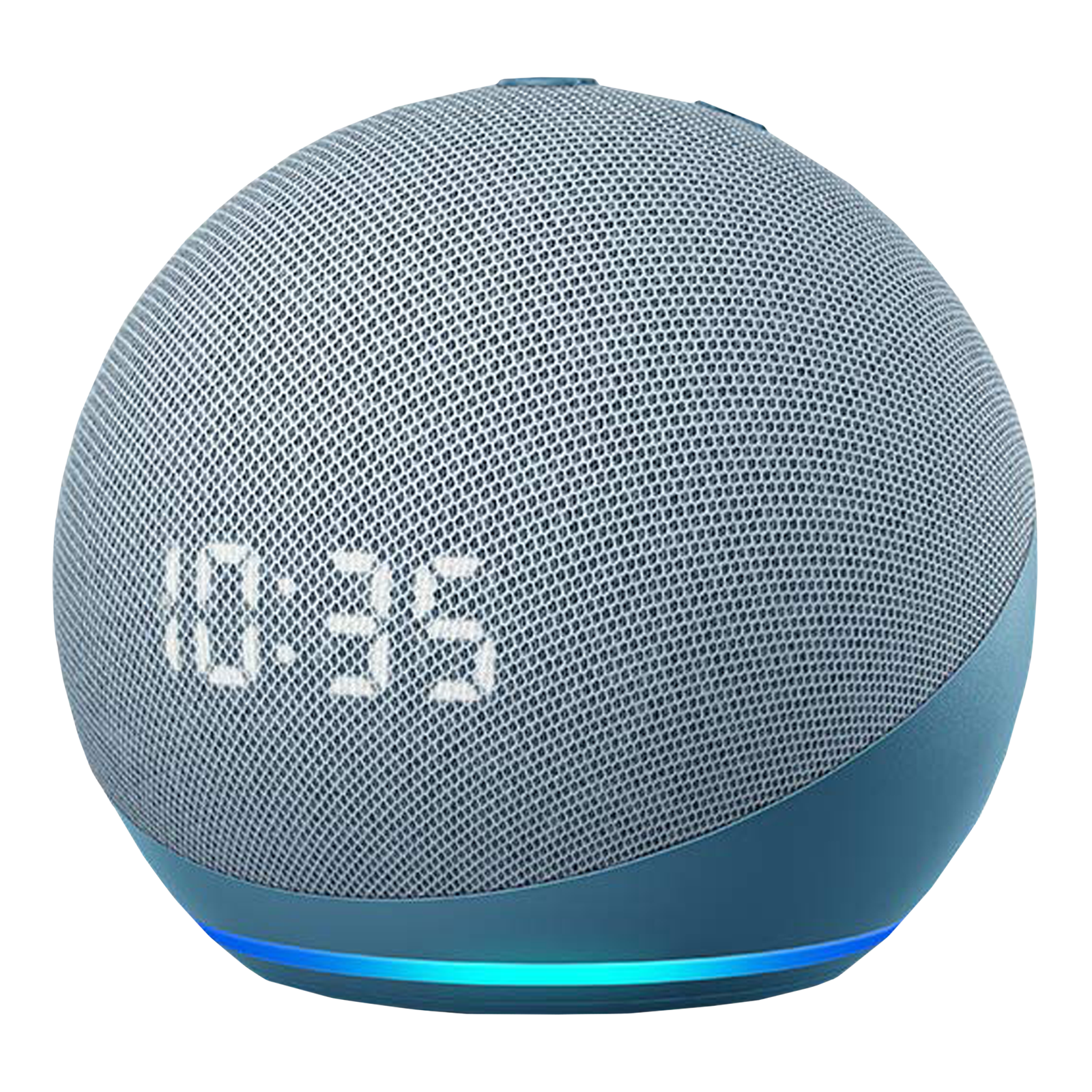 amazon Echo Dot (4th Gen) with Built-in Alexa Smart Wi-Fi Speaker (LED  Display with Clock, Blue)